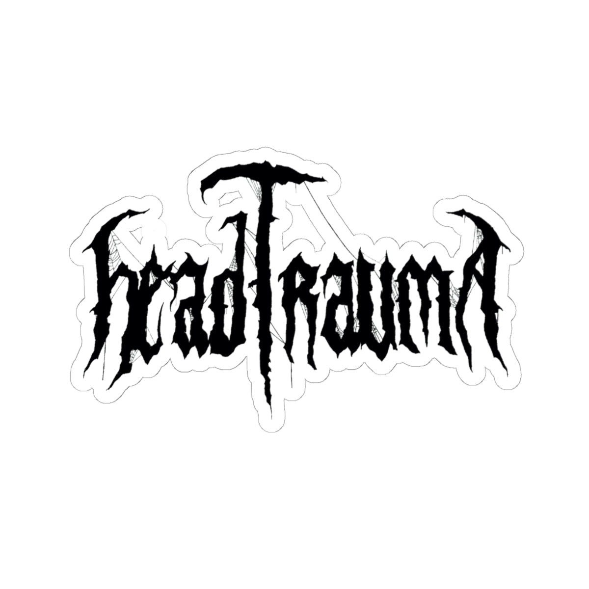 Head Trauma - 6in Spiderweb Sticker